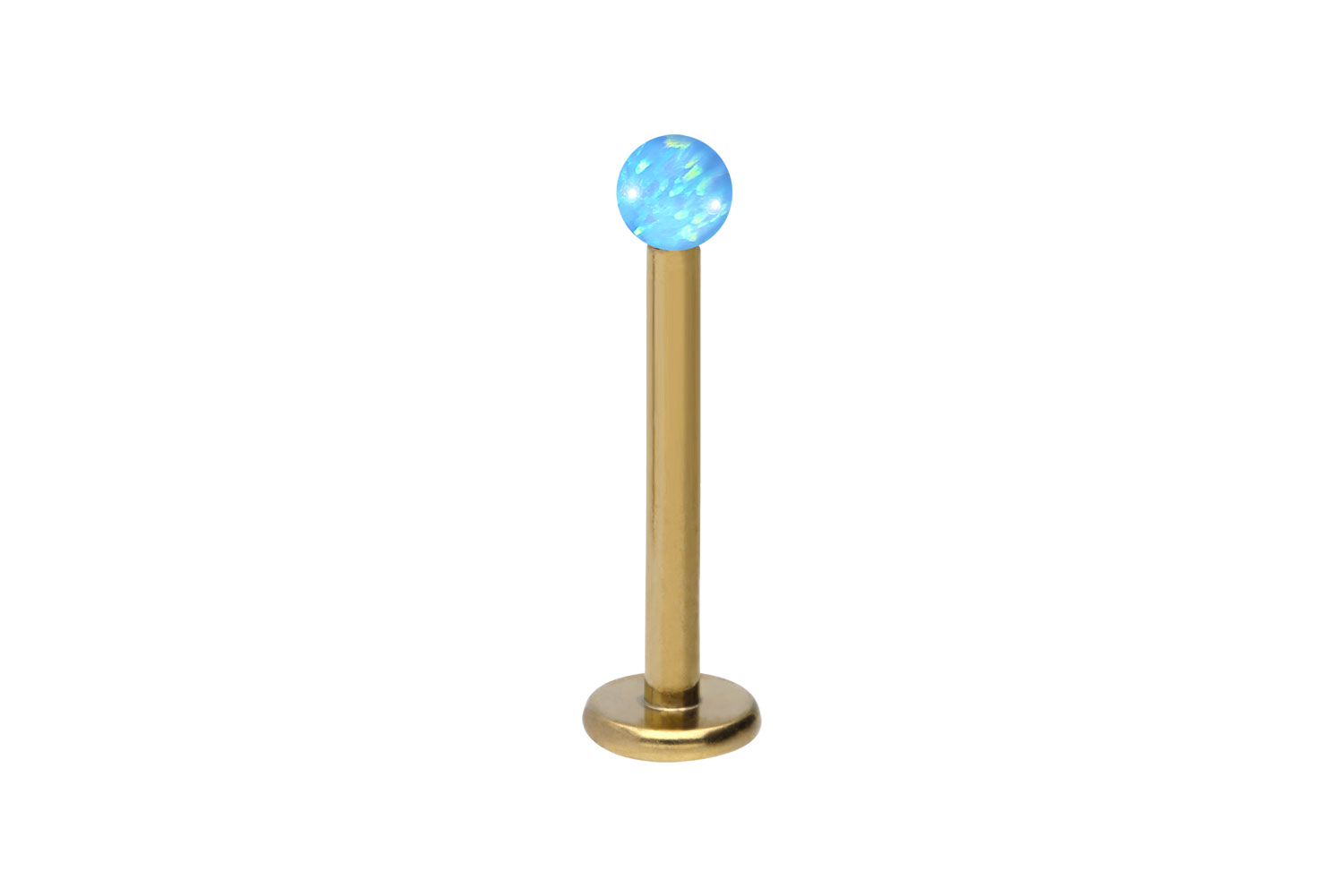 Chirurgenstahl Labret Piercing SYNTHETISCHER OPAL